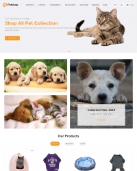 OPENCART宠物用品多语言中英文外贸购物网店商城网站模板PAYPAL