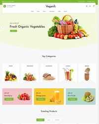 绿色食品蔬菜水果中英文外贸购物网店商城网站模板PAYPAL支付宝